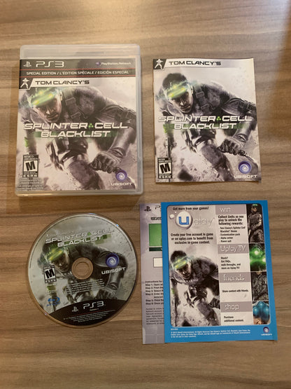 PiXEL-RETRO.COM : SONY PLAYSTATION 3 (PS3) COMPLET CIB BOX MANUAL GAME NTSC TOM CLANCY'S SPLINTER CELL BLACKLIST SPECIAL EDITION