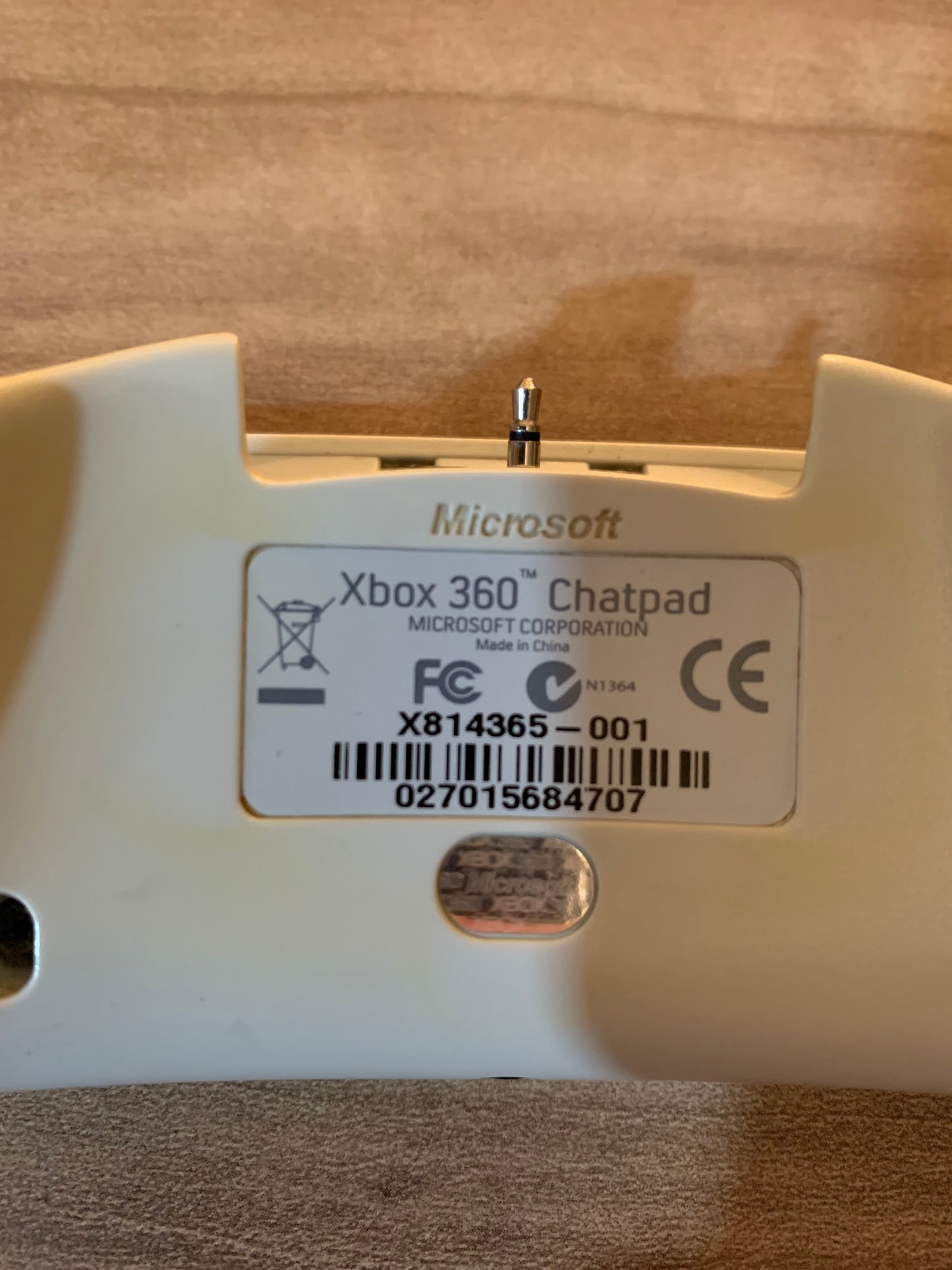 MiCROSOFT XBOX 360 | CLAViER WiRELESS KEYPAD CHATPAD | MODEL X814365-001
