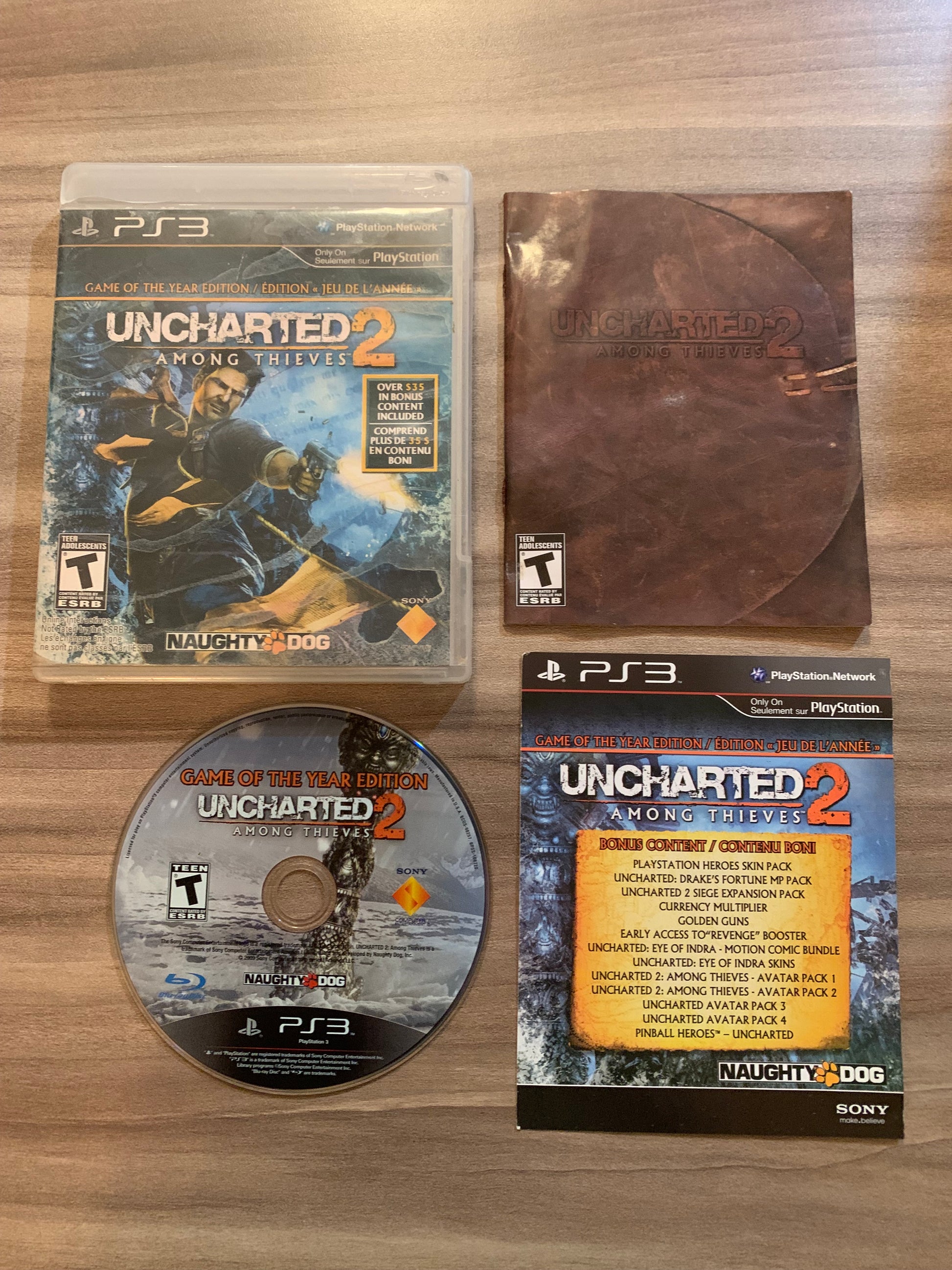 PiXEL-RETRO.COM : SONY PLAYSTATION 3 (PS3) COMPLET CIB BOX MANUAL GAME NTSC UNCHARTED 2 AMONG THIEVES GAME OF THE YEAR EDITION
