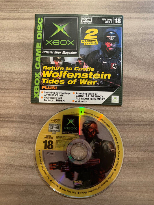 PiXEL-RETRO.COM : MICROSOFT XBOX COMPLETE CIB BOX MANUAL GAME NTSC OFFICIAL XBOX MAGAZINE DEMOS DISC CD #18 MAY 2003