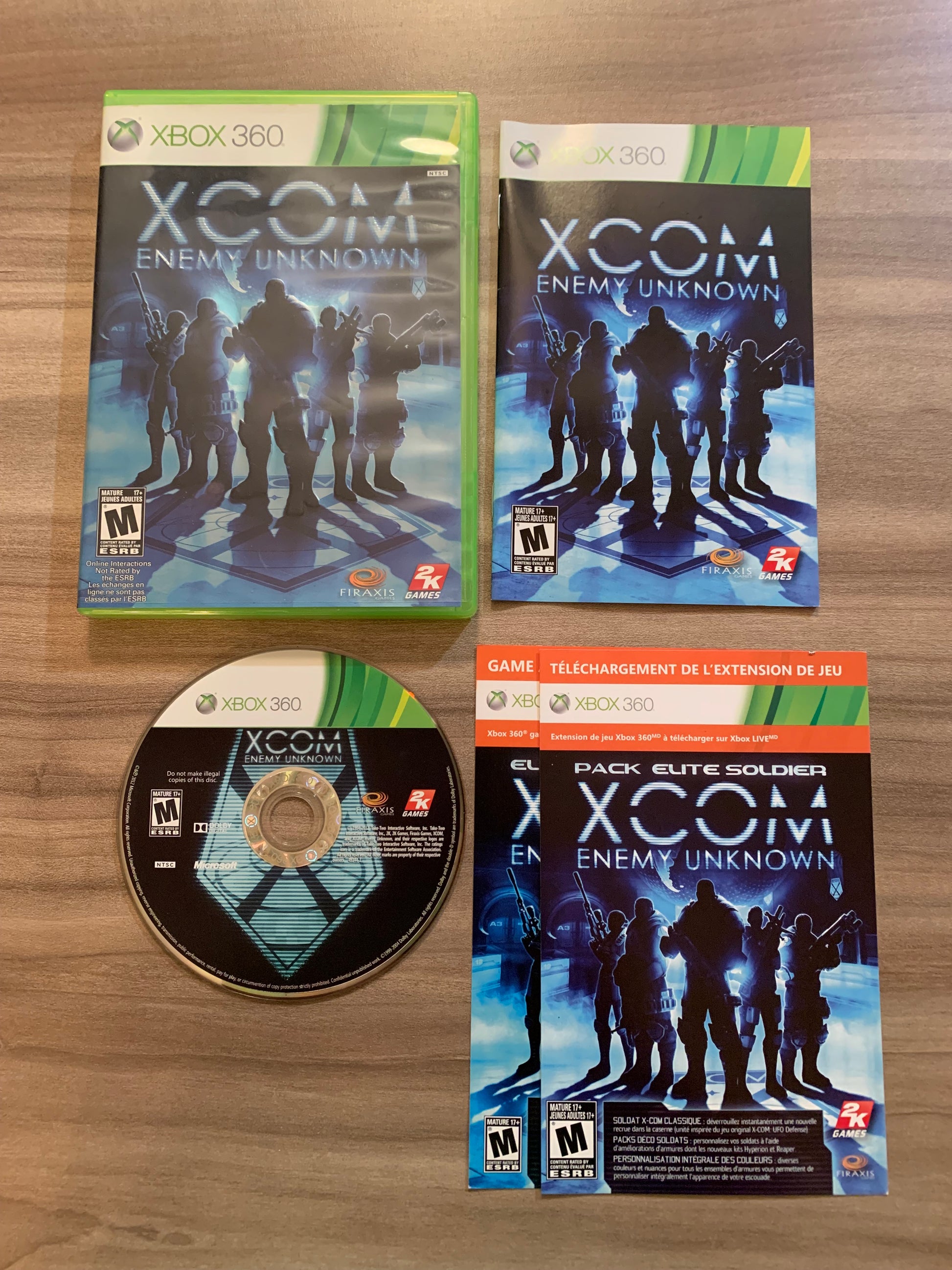 PiXEL-RETRO.COM : MICROSOFT XBOX 360 COMPLETE CIB BOX MANUAL GAME NTSC XCOM ENEMY UNKNOWN