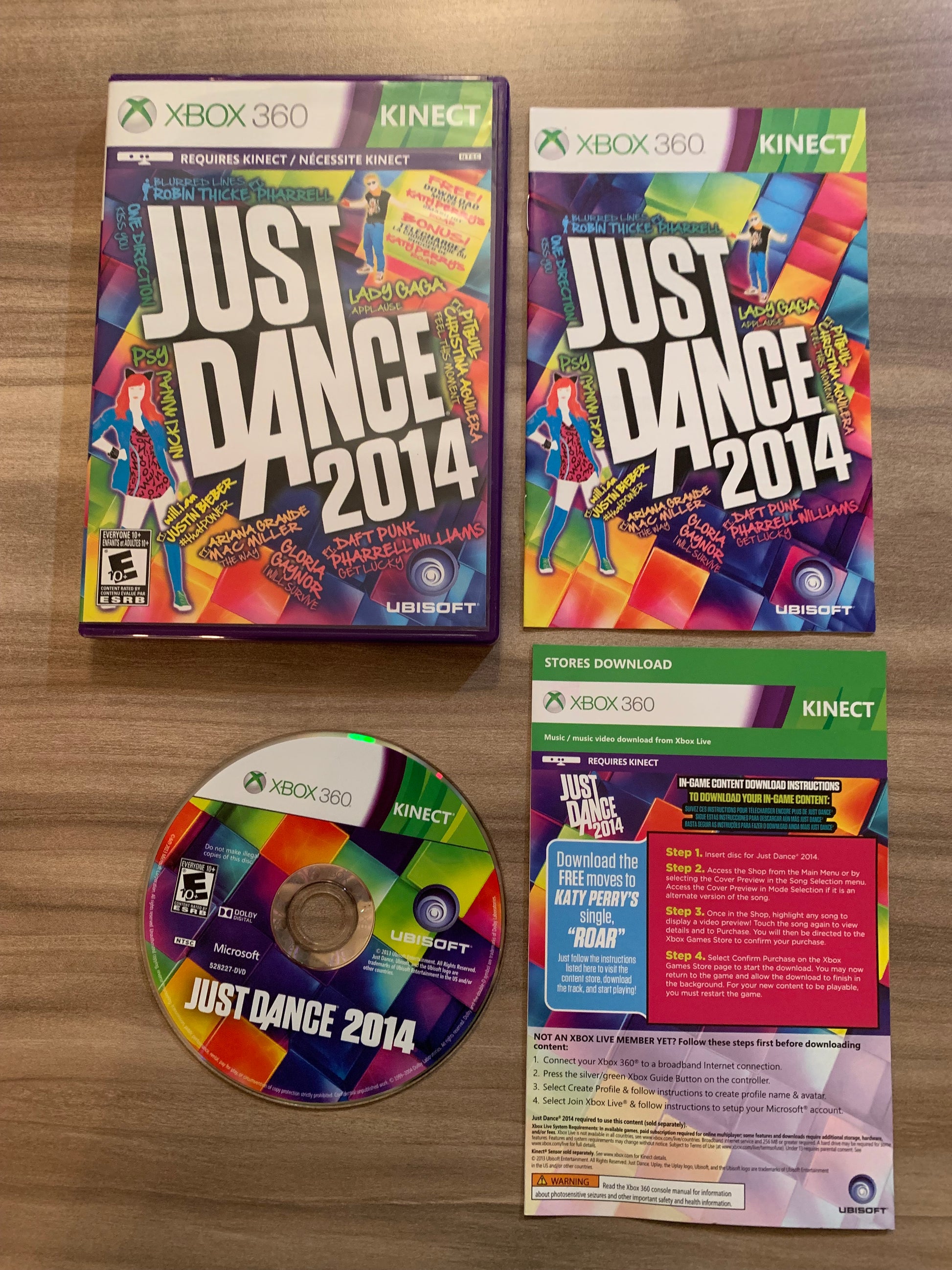 PiXEL-RETRO.COM : MICROSOFT XBOX 360 COMPLETE CIB BOX MANUAL GAME NTSC JUST DANCE 2014