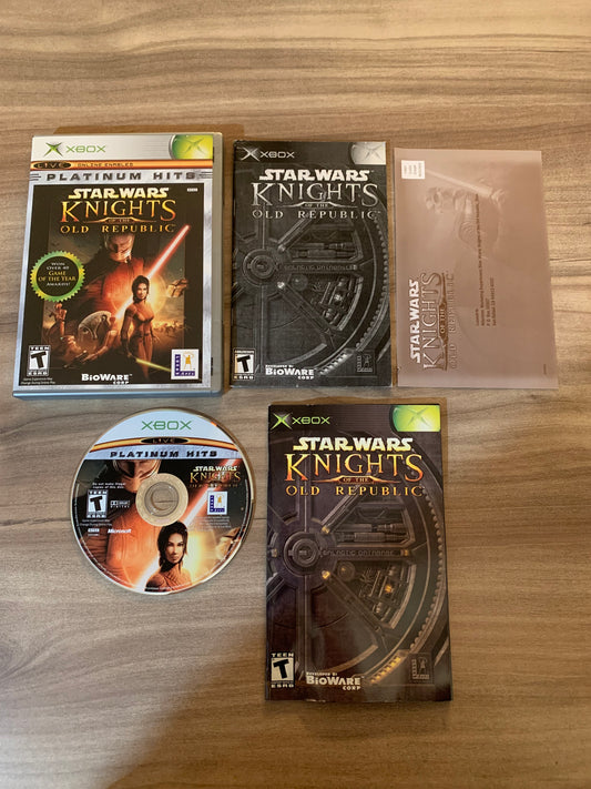 PiXEL-RETRO.COM : MICROSOFT XBOX COMPLETE CIB BOX MANUAL GAME NTSC STAR WARS KNIGHTS OF THE OLD REPUBLIC
