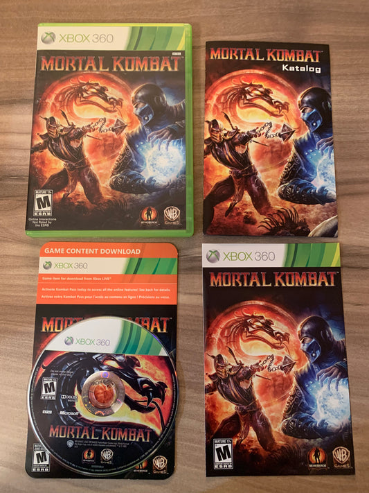 PiXEL-RETRO.COM : MICROSOFT XBOX 360 COMPLETE CIB BOX MANUAL GAME NTSC MORTAL KOMBAT