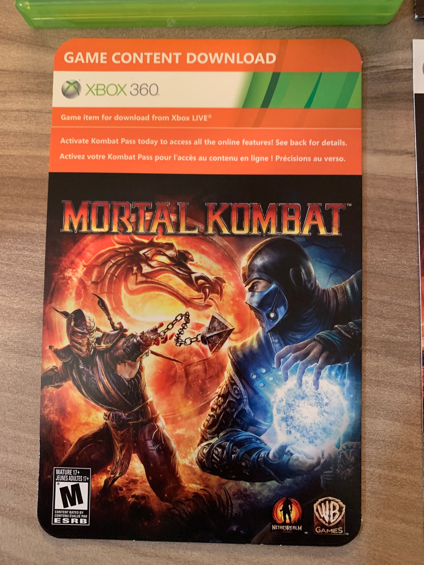 MiCROSOFT XBOX 360 | MORTAL KOMBAT