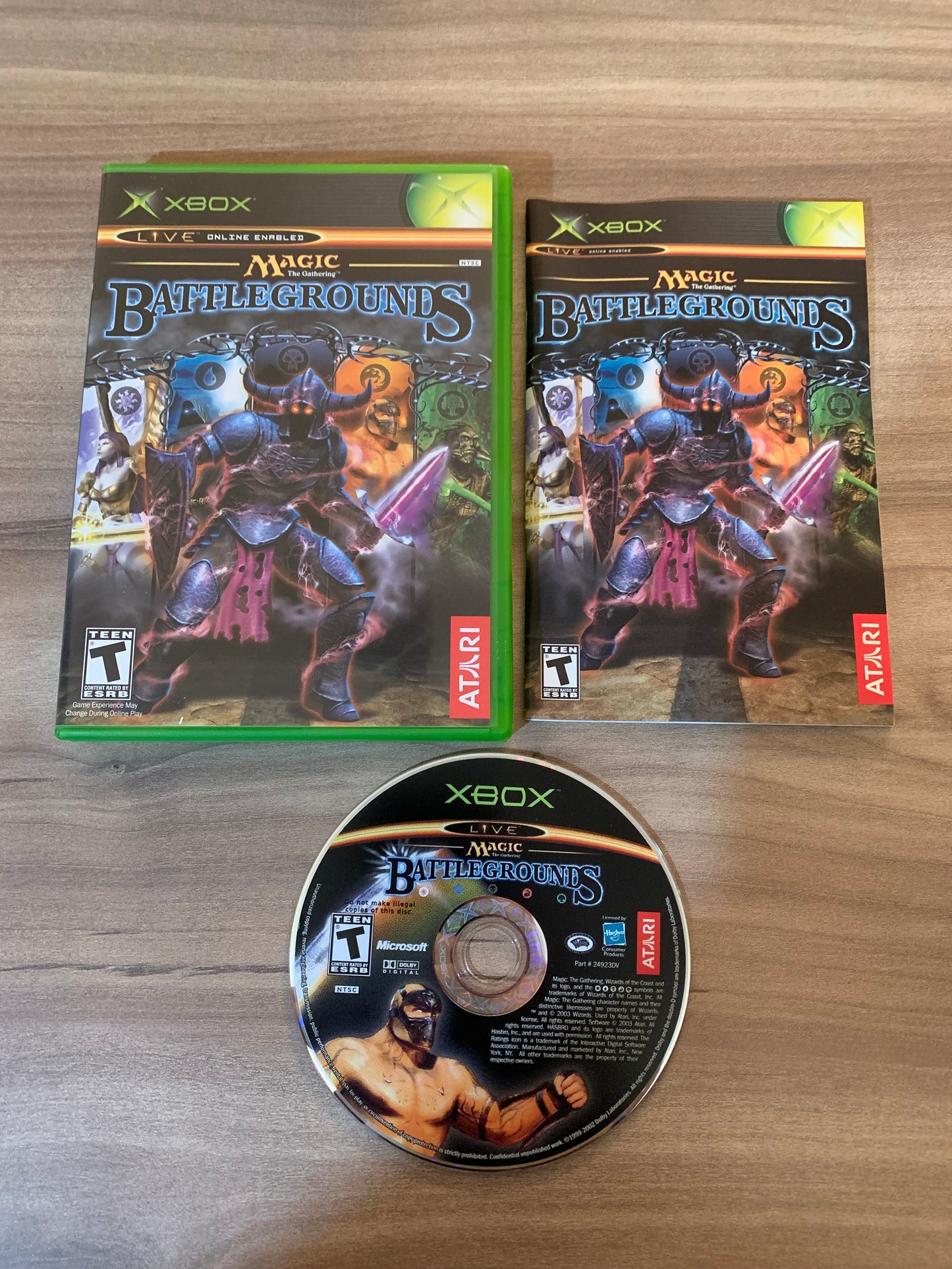 PiXEL-RETRO.COM : MICROSOFT XBOX COMPLETE CIB BOX MANUAL GAME NTSC MAGIC THE GATHERING BATTLEGROUNDS