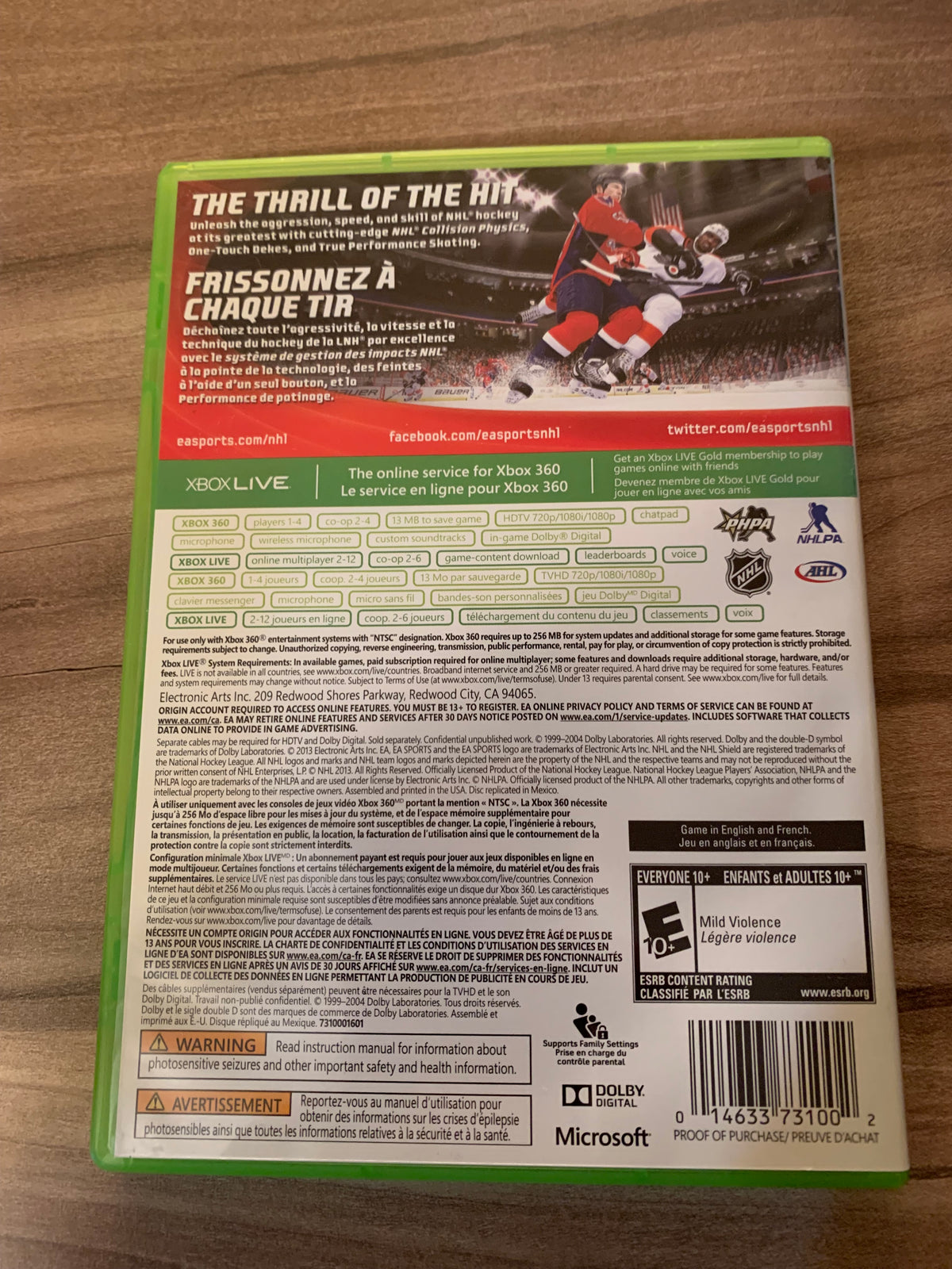 MiCROSOFT XBOX 360 | NHL 14