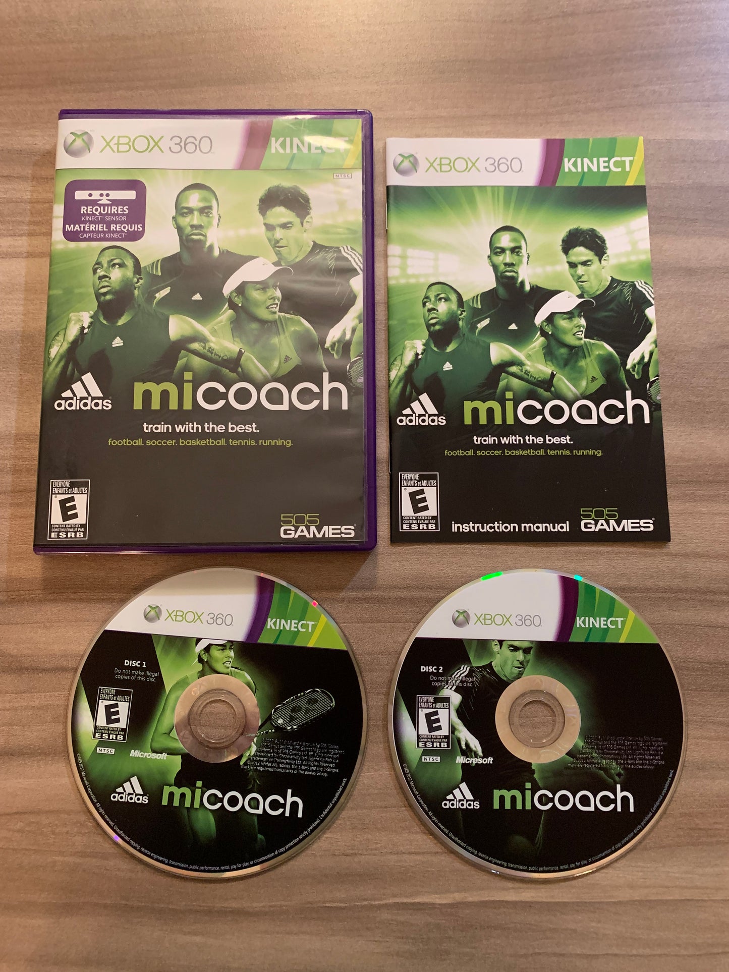 PiXEL-RETRO.COM : MICROSOFT XBOX 360 COMPLETE CIB BOX MANUAL GAME NTSC MI COACH BY ADIDAS