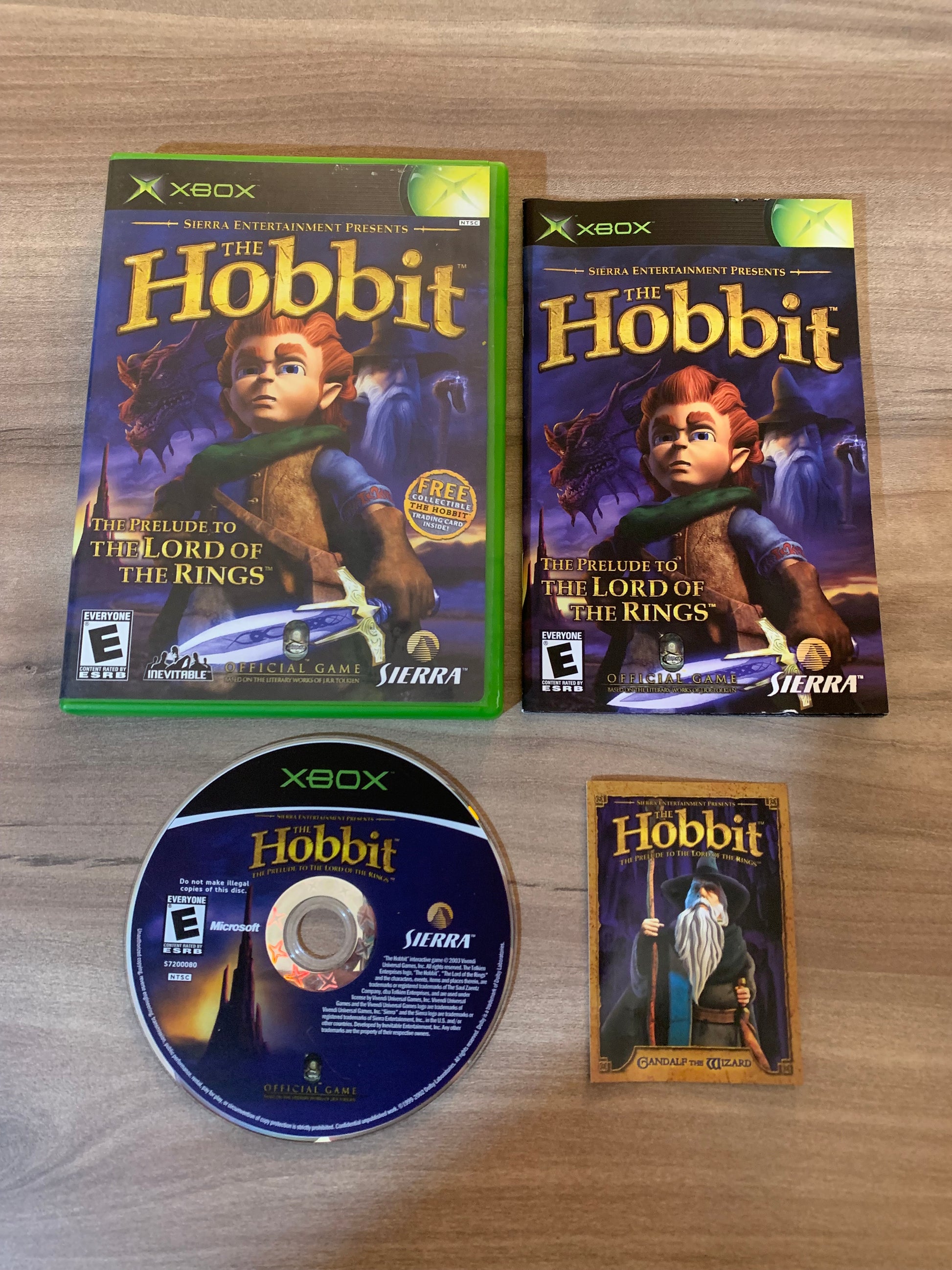 PiXEL-RETRO.COM : MICROSOFT XBOX COMPLETE CIB BOX MANUAL GAME NTSC THE HOBBIT THE PRELUDE TO THE LORD OF THE RINGS