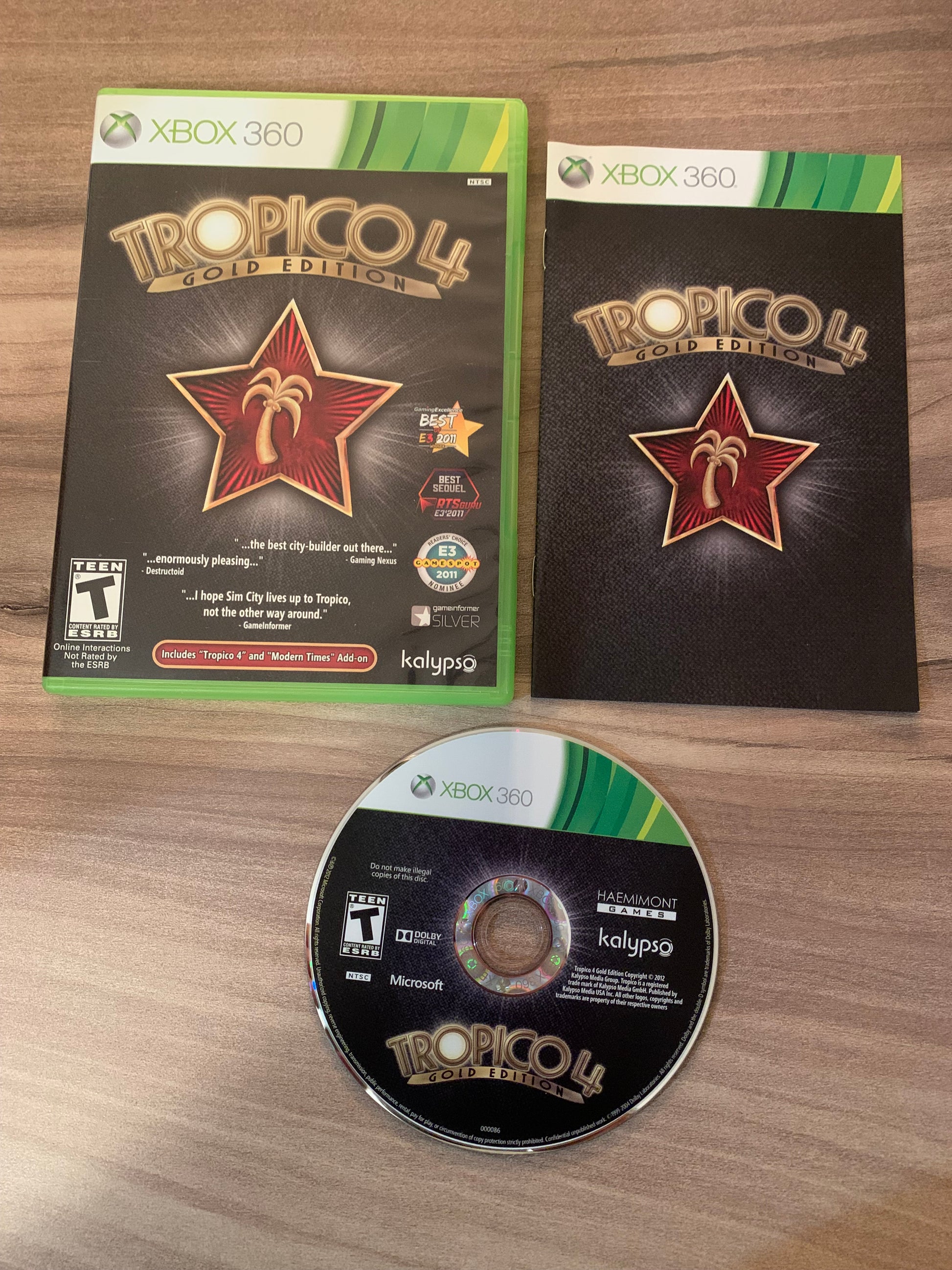 PiXEL-RETRO.COM : MICROSOFT XBOX 360 COMPLETE CIB BOX MANUAL GAME NTSC TROPICO 4 GOLD EDITION