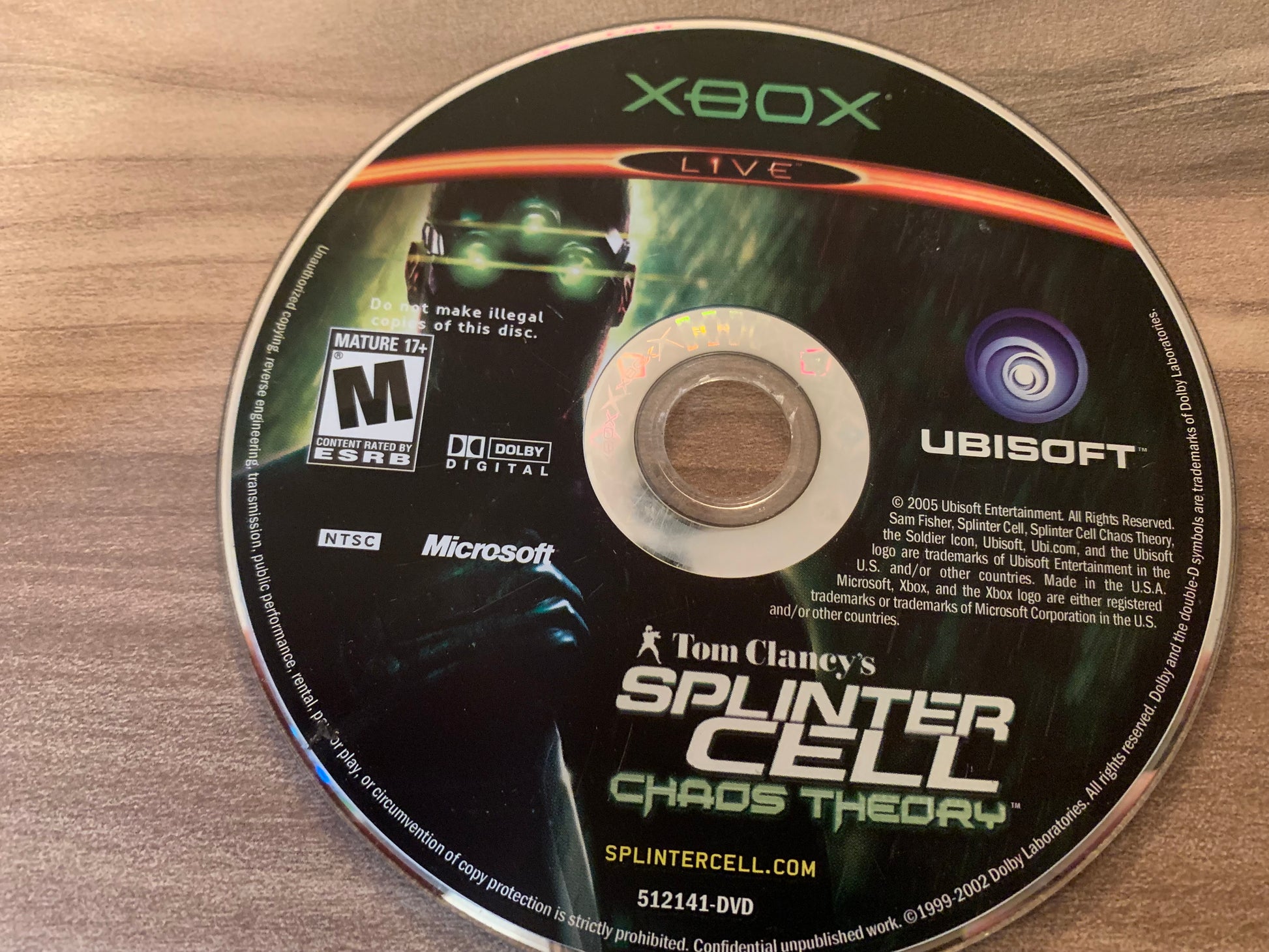 PiXEL-RETRO.COM : MICROSOFT XBOX COMPLETE CIB BOX MANUAL GAME NTSC TOM CLANCEY'S SPLINTER CELL CHAOS THEORY