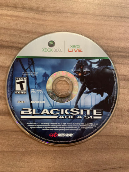 MiCROSOFT XBOX 360 | BLACKSiTE AREA 51