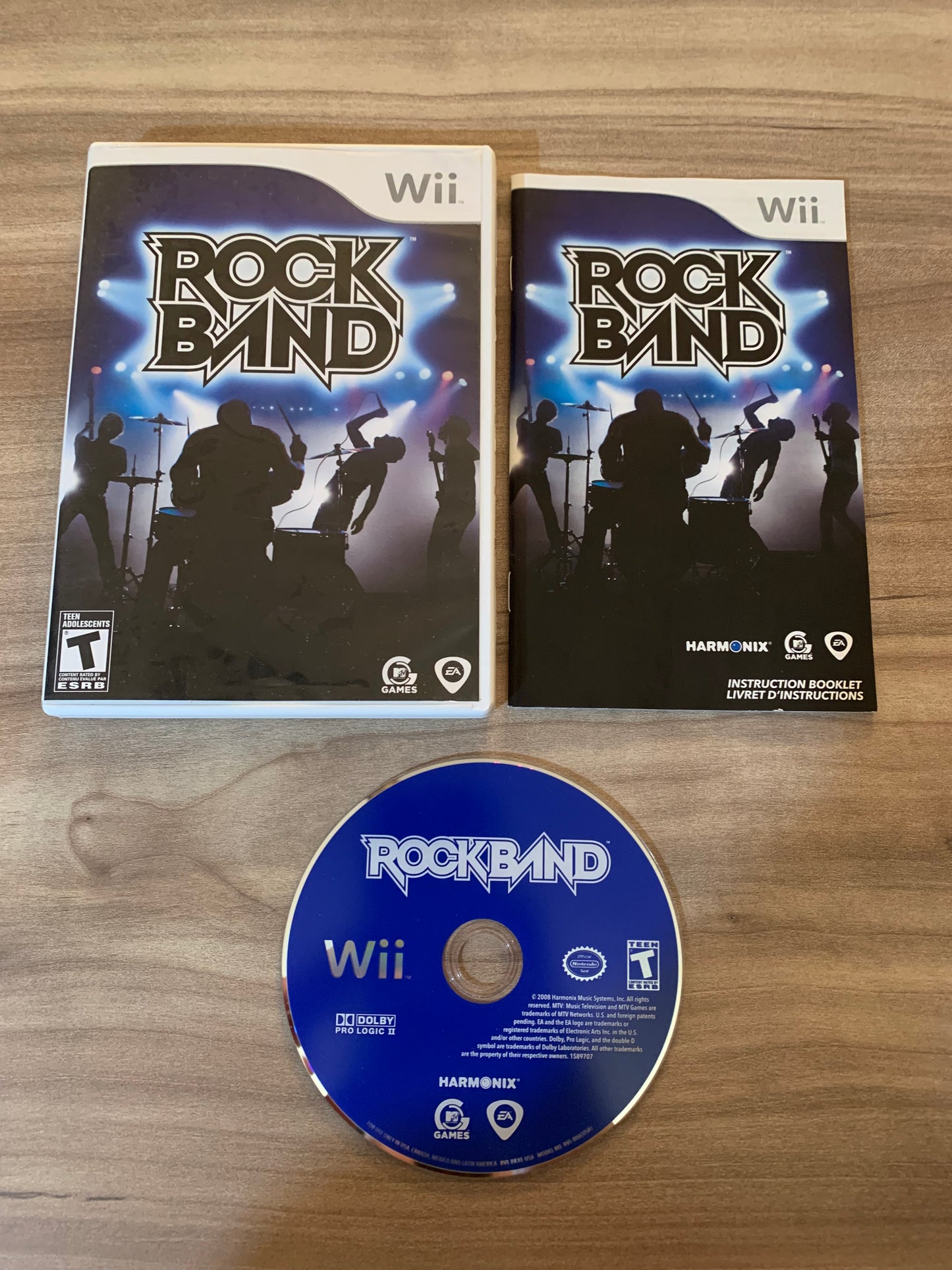 PiXEL-RETRO.COM : NINTENDO WII COMPLET CIB BOX MANUAL GAME NTSC ROCK BAND