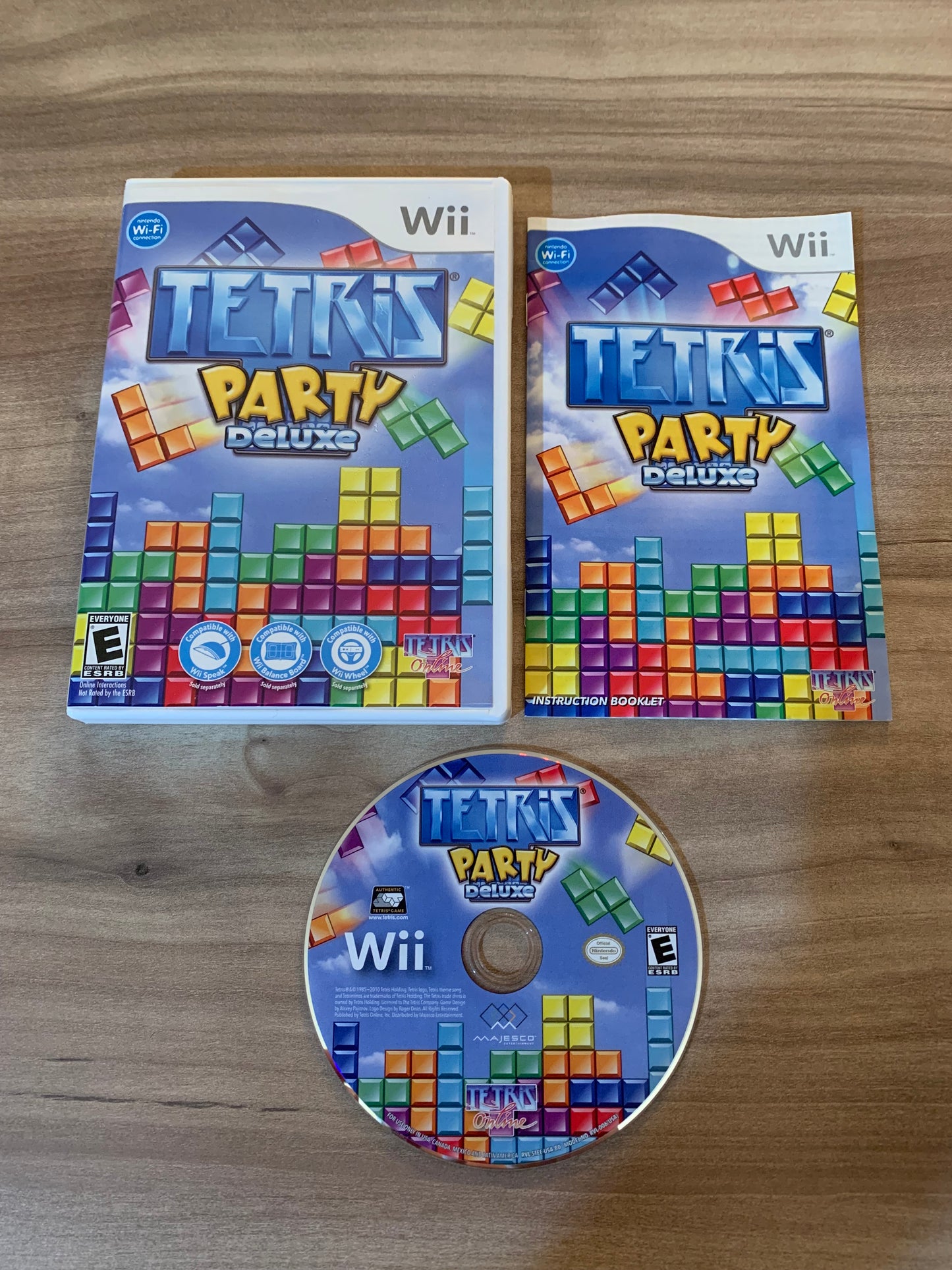 PiXEL-RETRO.COM : NINTENDO WII COMPLET CIB BOX MANUAL GAME NTSC TETRIS PARTY DELUXE