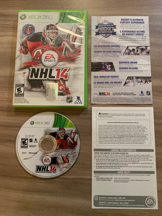 PiXEL-RETRO.COM : MICROSOFT XBOX 360 COMPLETE CIB BOX MANUAL GAME NTSC NHL 14