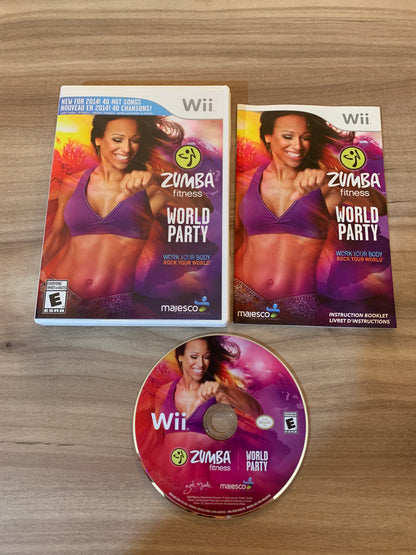 PiXEL-RETRO.COM : NINTENDO WII COMPLET CIB BOX MANUAL GAME NTSC ZUMBA FITNESS WORLD PARTY