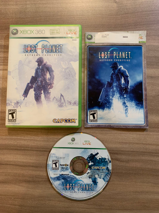 PiXELRETROGAME.COM : MICROSOFT XBOX 360 COMPLETE CIB BOX MANUAL GAME NTSC LOST PLANET EXTREME CONDITION