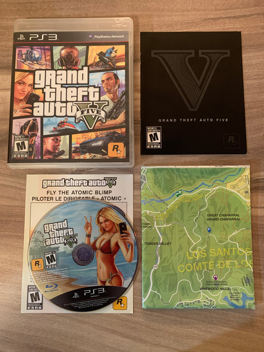 PiXEL-RETRO.COM : SONY PLAYSTATION 3 (PS3) COMPLET CIB BOX MANUAL GAME NTSC GRAND THEFT AUTO V FIVE