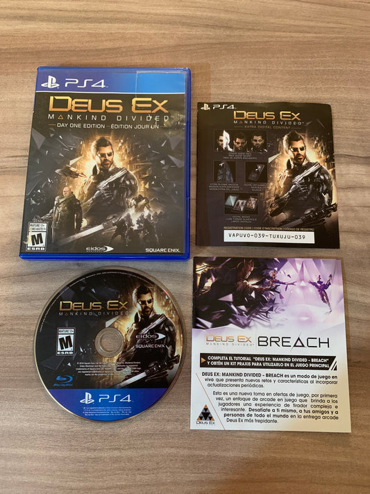 PiXEL-RETRO.COM : SONY PLAYSTATION 4 (PS4) COMPLETE CIB BOX MANUAL GAME NTSC DEUS EX MANKIND DIVIDED DAY ONE EDITION