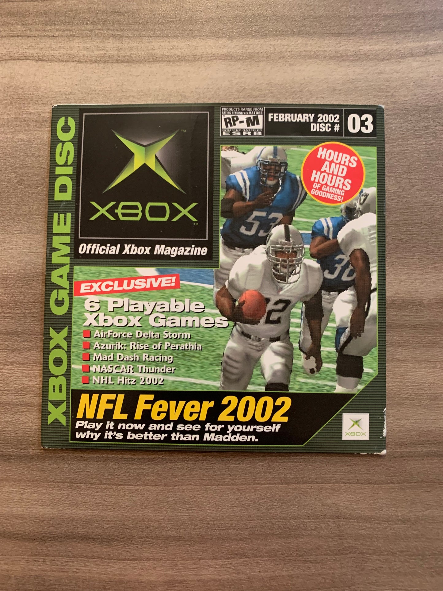 MiCROSOFT XBOX ORiGiNAL | OFFiCiAL XBOX MAGAZiNE DEMO GAME DiSC CD #03 FEBRUARY 2002