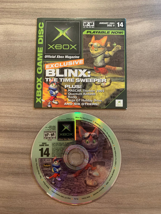 PiXEL-RETRO.COM : MICROSOFT XBOX COMPLETE CIB BOX MANUAL GAME NTSC OFFICIAL XBOX MAGAZINE DEMOS DISC CD #14 JANUARY 2003