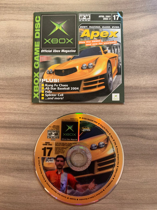 PiXEL-RETRO.COM : MICROSOFT XBOX COMPLETE CIB BOX MANUAL GAME NTSC OFFICIAL XBOX MAGAZINE DEMOS DISC CD #17 APRIL 2003