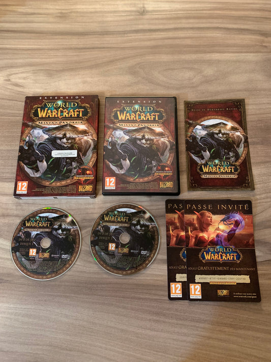 PiXEL-RETRO.COM : COMPUTER (PC) COMPLETE CIB BOX MANUAL GAME NTSC WORLD OF WARCRAFT MISTS OF PANDARIA EXPANSION