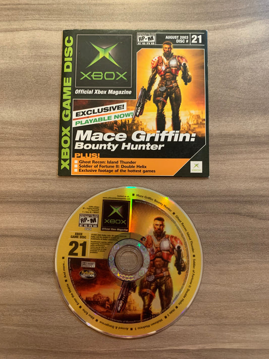 PiXEL-RETRO.COM : MICROSOFT XBOX COMPLETE CIB BOX MANUAL GAME NTSC OFFICIAL XBOX MAGAZINE DEMOS DISC CD #21 AUGUST 2003