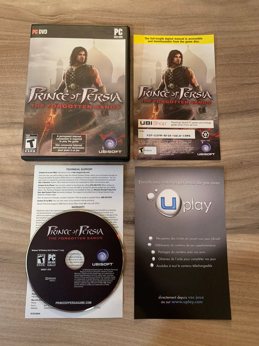 PiXEL-RETRO.COM : COMPUTER (PC) COMPLETE CIB BOX MANUAL GAME NTSC PRINCE OF PERSIA THE FORGOTTEN SANDS