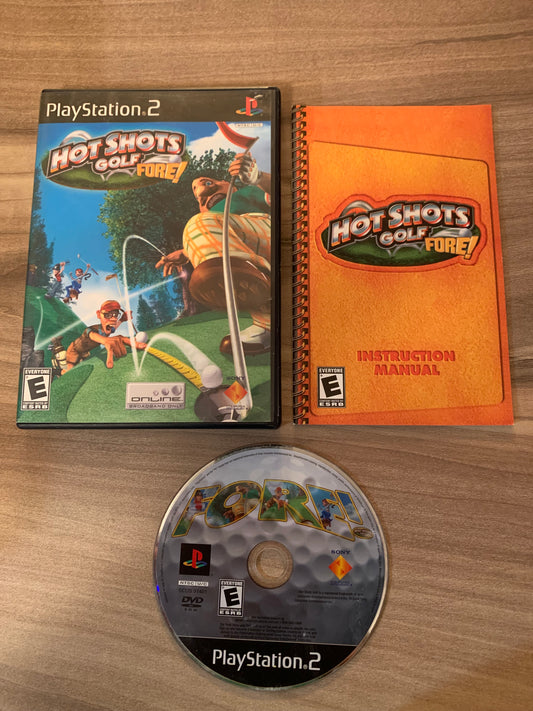 PiXEL-RETRO.COM : SONY PLAYSTATION 2 (PS2) COMPLET CIB BOX MANUAL GAME NTSC HOT SHOTS GOLF FORE!