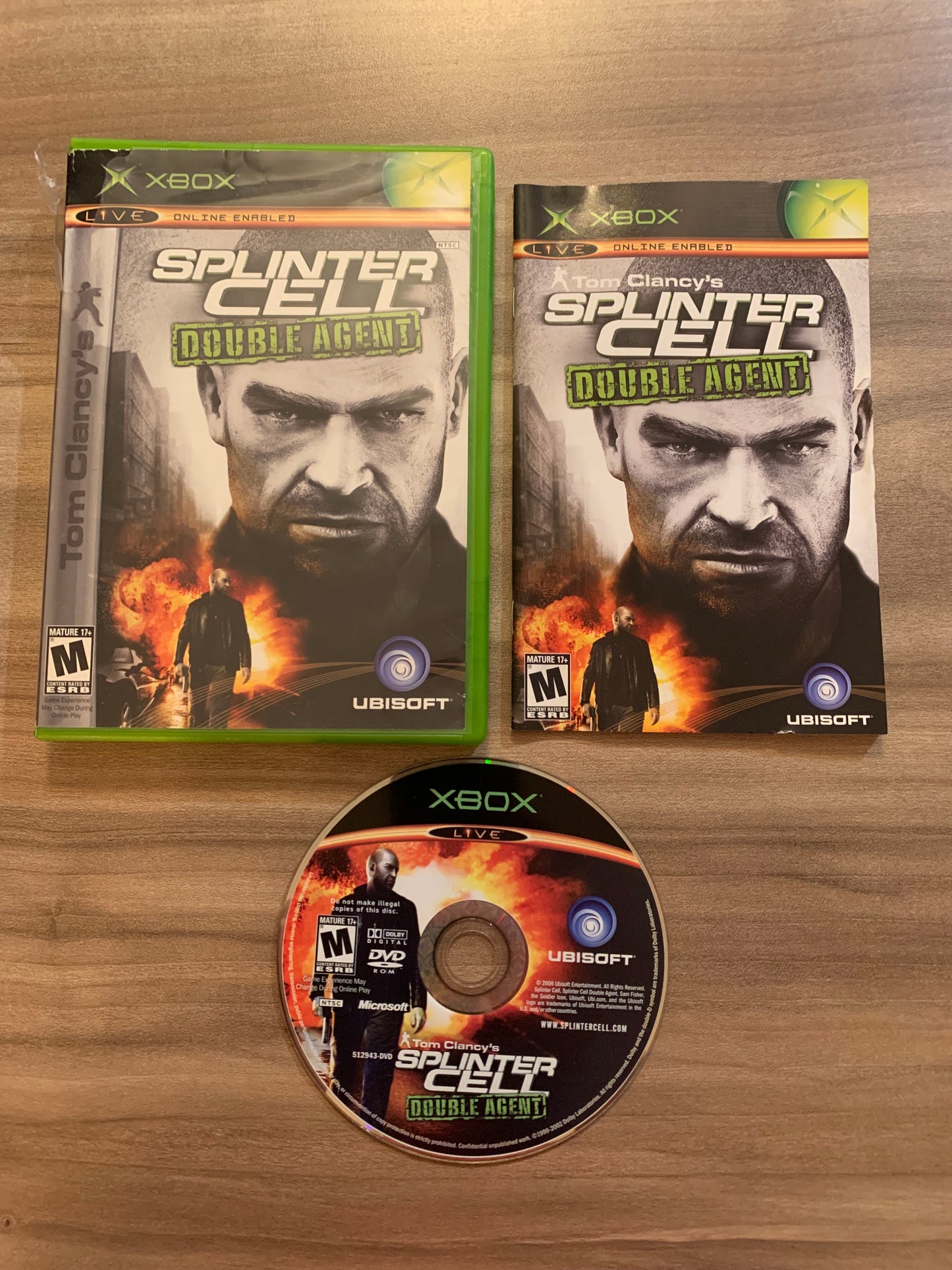 PiXEL-RETRO.COM : MICROSOFT XBOX COMPLETE CIB BOX MANUAL GAME NTSC TOM CLANCY'S SPLINTER CELL DOUBLE AGENT