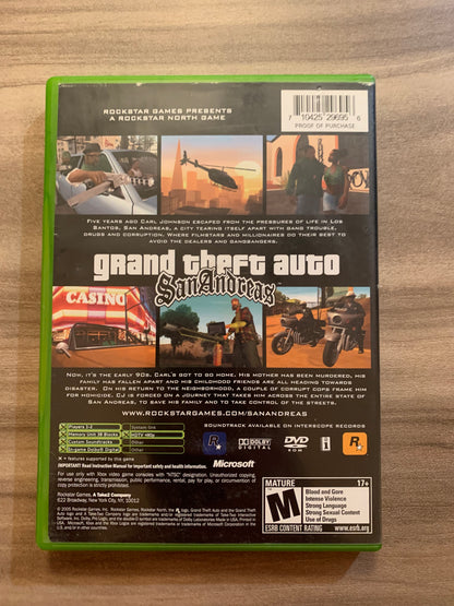 MiCROSOFT XBOX ORiGiNAL | GRAND THEFT AUTO SAN ANDREAS