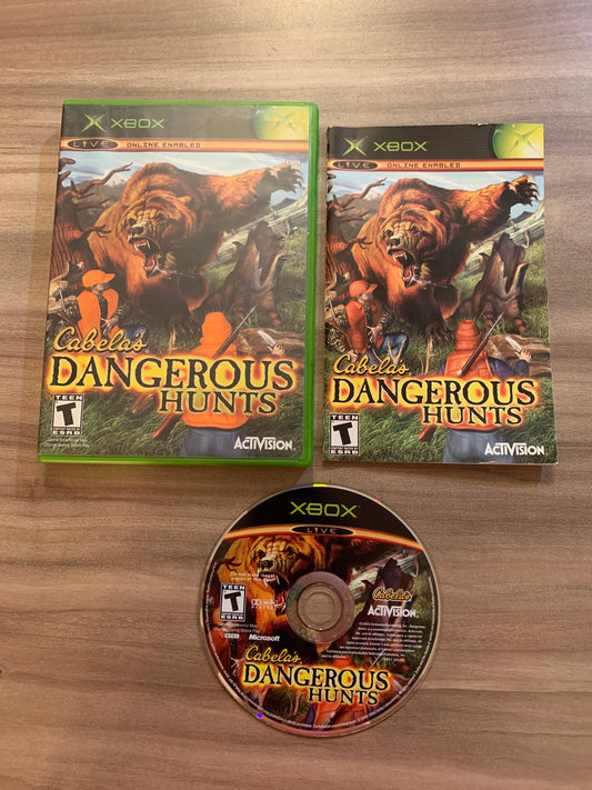 PiXEL-RETRO.COM : MICROSOFT XBOX COMPLETE CIB BOX MANUAL GAME NTSC CABELA'S DANGEROUS HUNTS