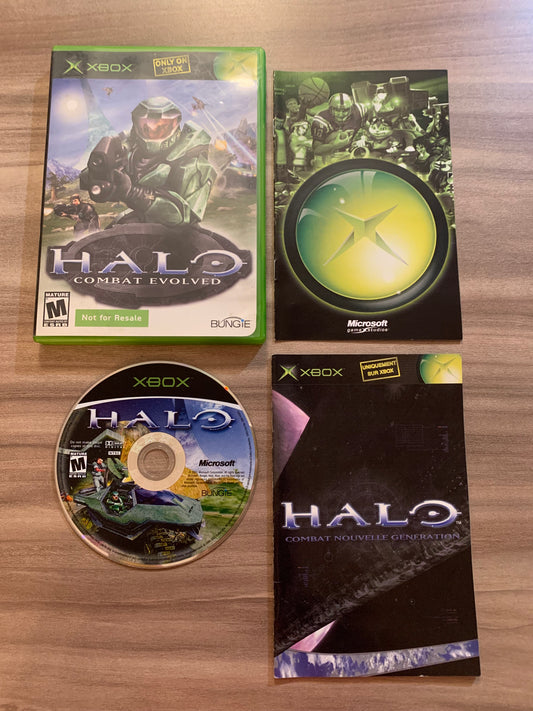 PiXEL-RETRO.COM : MICROSOFT XBOX COMPLETE CIB BOX MANUAL GAME NTSC HALO COMBAT EVOLVED