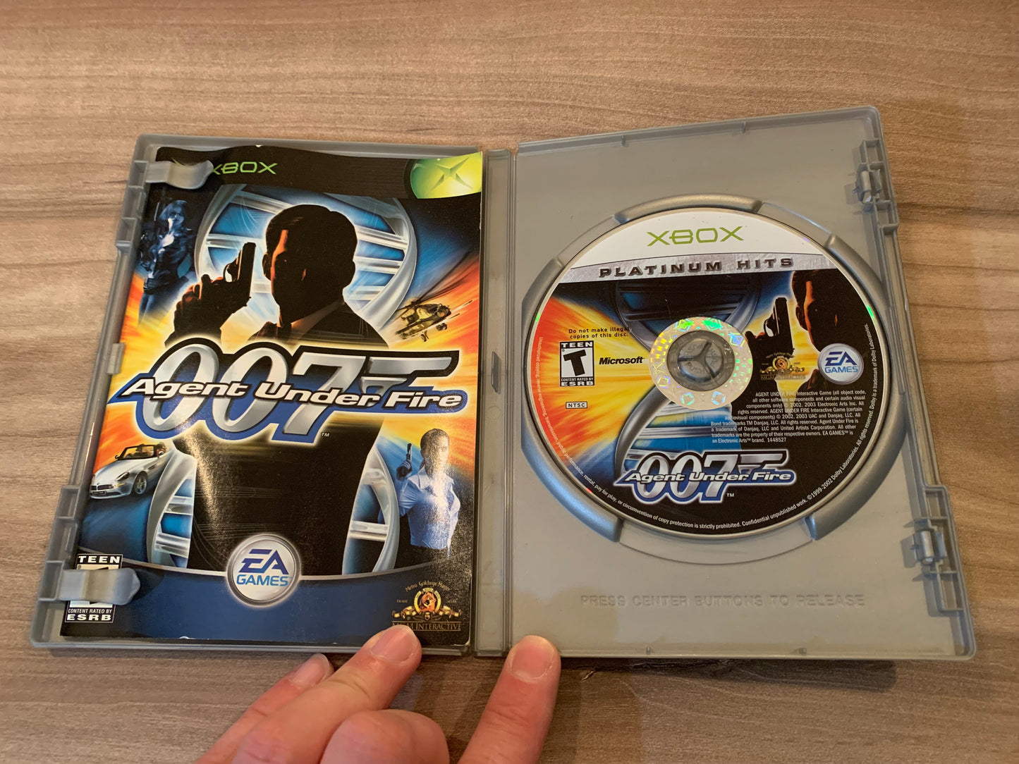 MiCROSOFT XBOX ORiGiNAL | 007 AGENT UNDER FiRE | PLATiNUM HiTS