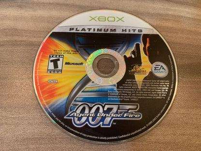 MiCROSOFT XBOX ORiGiNAL | 007 AGENT UNDER FiRE | PLATiNUM HiTS