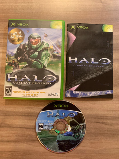 PiXEL-RETRO.COM : MICROSOFT XBOX COMPLETE CIB BOX MANUAL GAME NTSC HALO COMBAT EVOLVED GAME OF THE YEAR