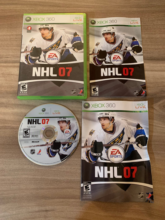 PiXEL-RETRO.COM : MICROSOFT XBOX 360 COMPLETE CIB BOX MANUAL GAME NTSC NHL 07