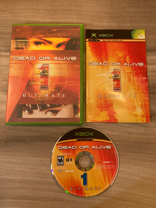 PiXEL-RETRO.COM : MICROSOFT XBOX COMPLETE CIB BOX MANUAL GAME NTSC DEAD OR ALIVE 1 ULTIMATE