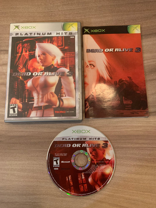 PiXEL-RETRO.COM : MICROSOFT XBOX COMPLETE CIB BOX MANUAL GAME NTSC DEAD OR ALIVE 3