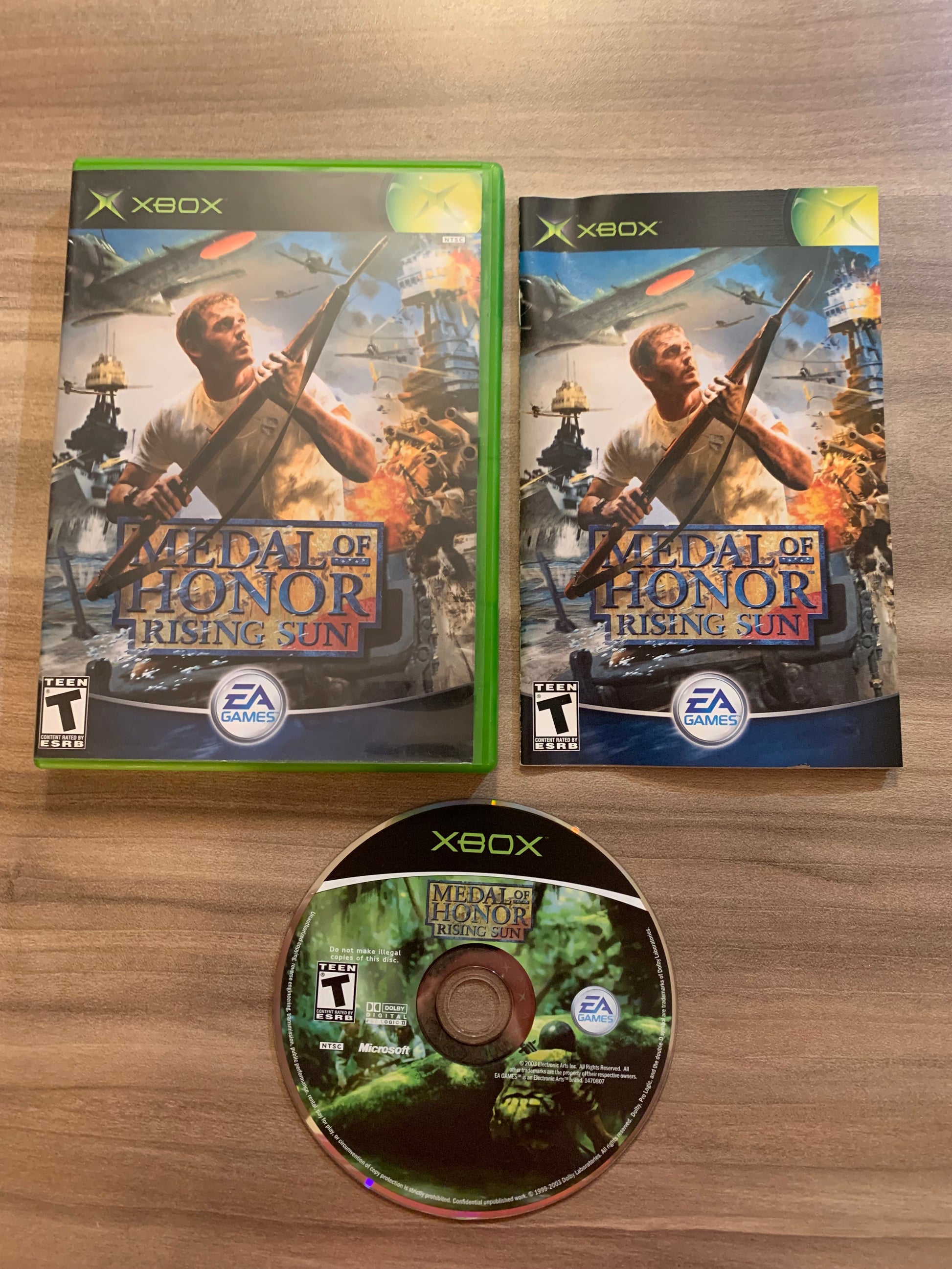 PiXEL-RETRO.COM : MICROSOFT XBOX COMPLETE CIB BOX MANUAL GAME NTSC MEDAL OF HONOR RISING SUN