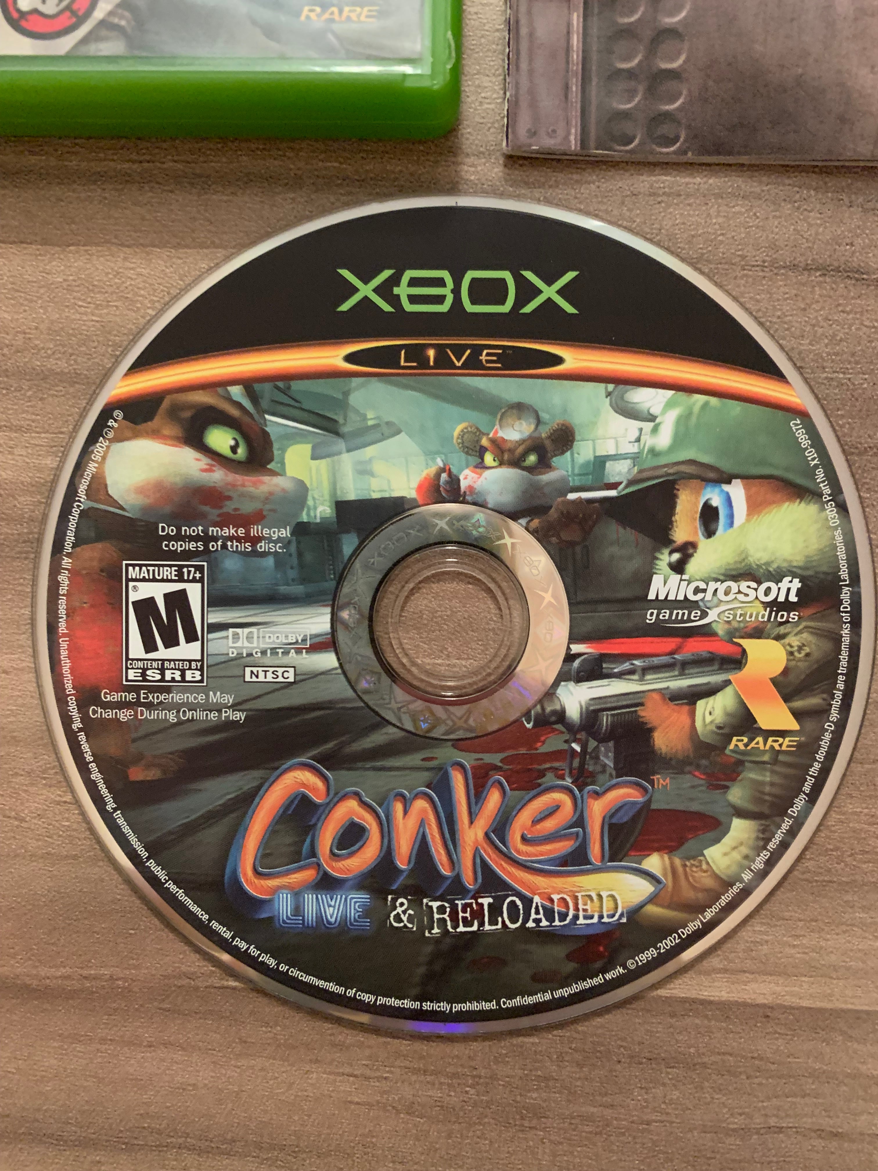 *RARE* CIB Conker Live and Reloaded for Xbox Original selling