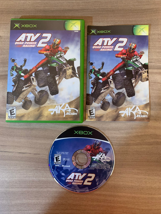 PiXEL-RETRO.COM : MICROSOFT XBOX COMPLETE CIB BOX MANUAL GAME NTSC ATV 2 QUAD POWER RACING