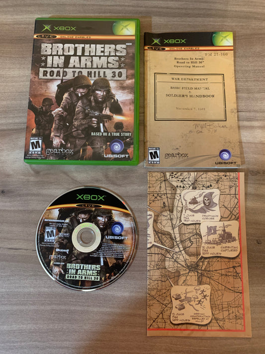 PiXEL-RETRO.COM : MICROSOFT XBOX COMPLETE CIB BOX MANUAL GAME NTSC BROTHERS IN ARMS ROAD TO HILL 30