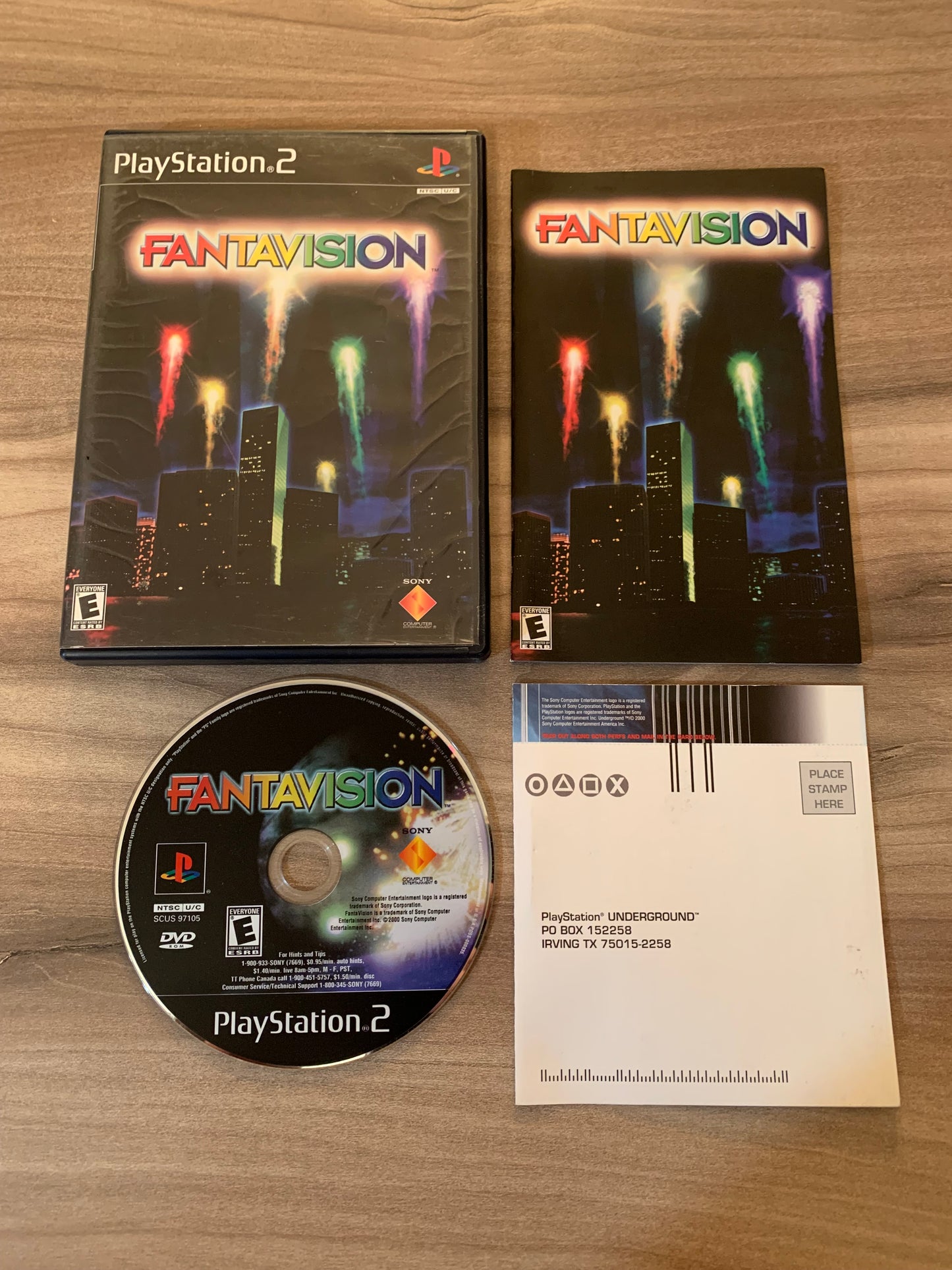 PiXEL-RETRO.COM : SONY PLAYSTATION 2 (PS2) COMPLET CIB BOX MANUAL GAME NTSC FANTAVISION