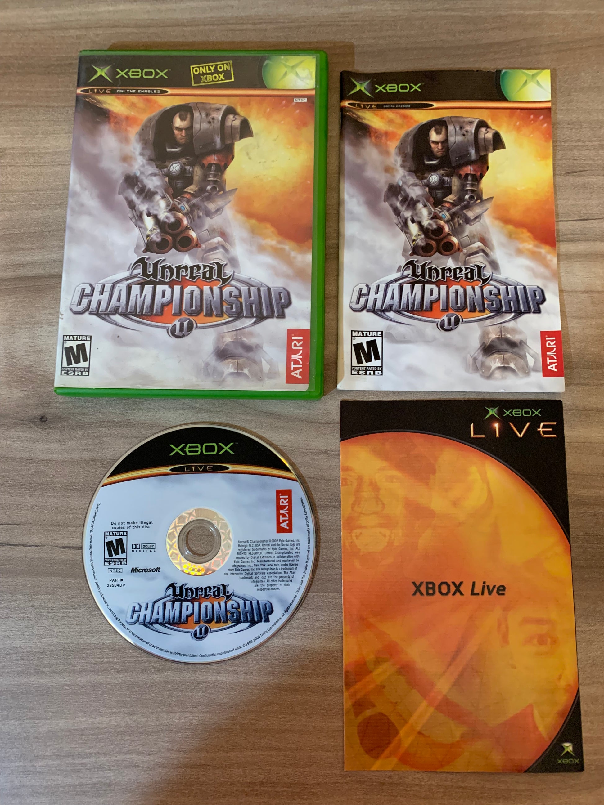 PiXEL-RETRO.COM : MICROSOFT XBOX COMPLETE CIB BOX MANUAL GAME NTSC UNREAL CHAMPIONSHIP