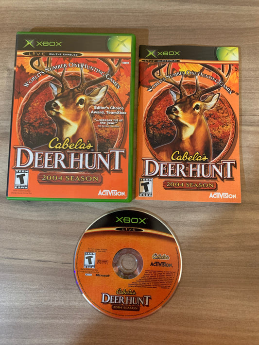 PiXEL-RETRO.COM : MICROSOFT XBOX COMPLETE CIB BOX MANUAL GAME NTSC CABELA'S DEER HUNT 2004 SEASON