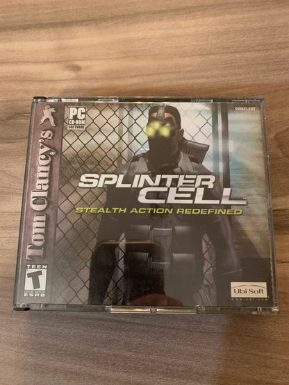 PiXELRETROGAME.COM : COMPUTER (PC) TOM CLANCY'S SPLINTER CELL STEALTH ACTION REDEFINED COMPLETE CIB BOX MANUAL GAME NTSC