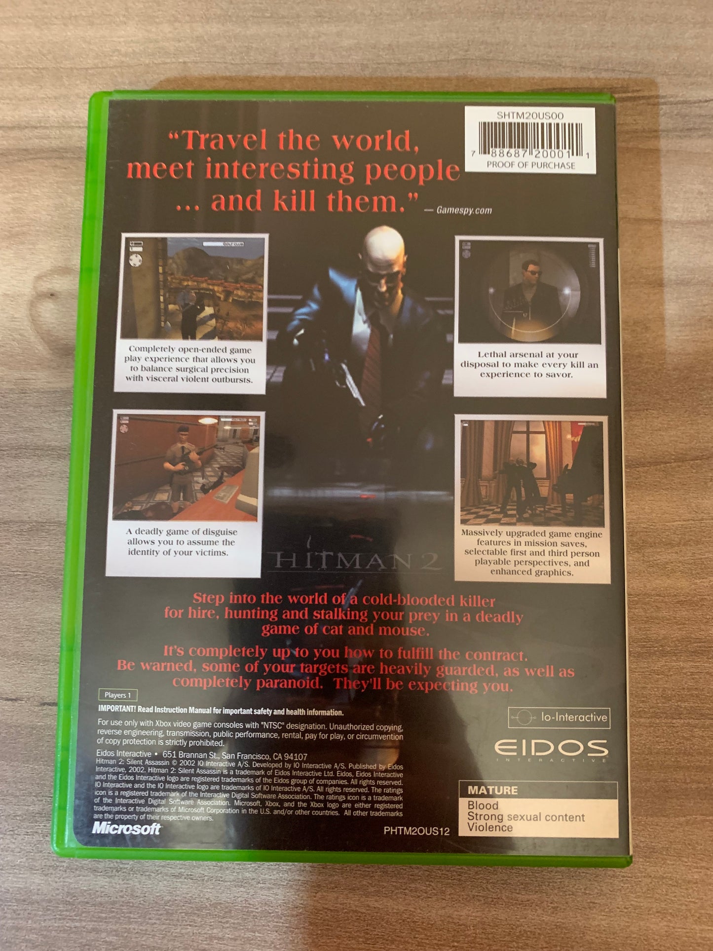 MiCROSOFT XBOX ORiGiNAL | HiTMAN 2 SiLENT ASSASSiN