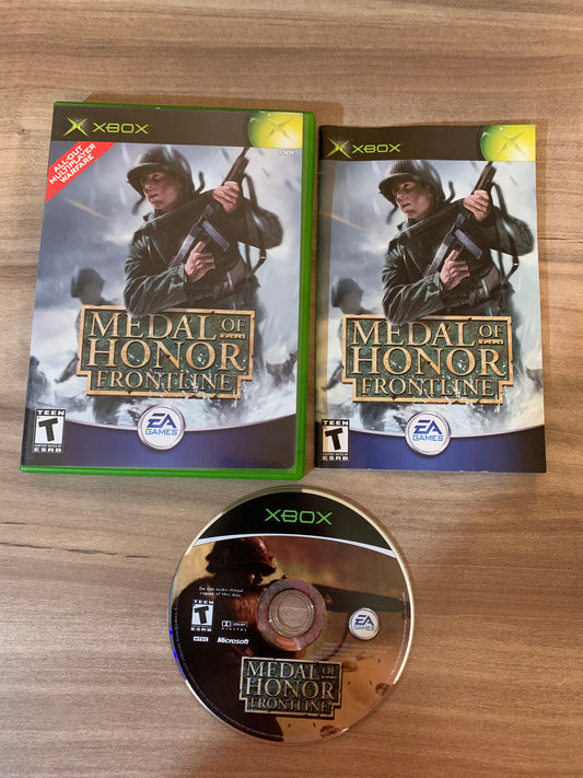 PiXEL-RETRO.COM : MICROSOFT XBOX COMPLETE CIB BOX MANUAL GAME NTSC MEDAL OF HONOR FRONTLINE